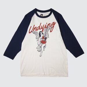 “Undying” Graphic Raglan Baseball Tee